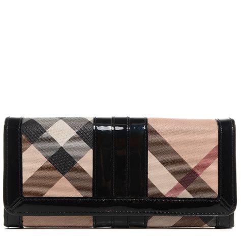 BURBERRY Nova Check Penrose Continental Wallet Black